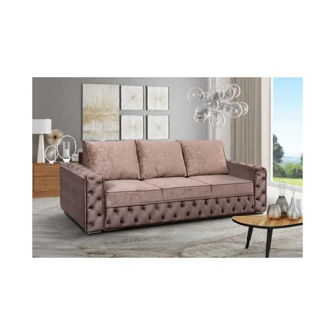 Ergonomiška sofa su miegojimo funkcija ir patalynės dėže