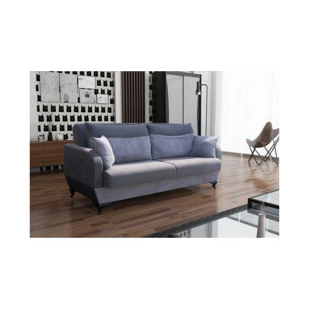 Ergonomiška sofa su miegojimo funkcija ir patalynės dėže