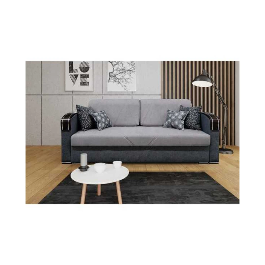 Ergonomiška sofa su miegojimo funkcija ir patalynės dėže