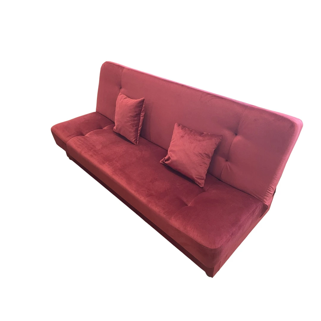 Įvairių spalvų sofos lovos su miegama funkcija