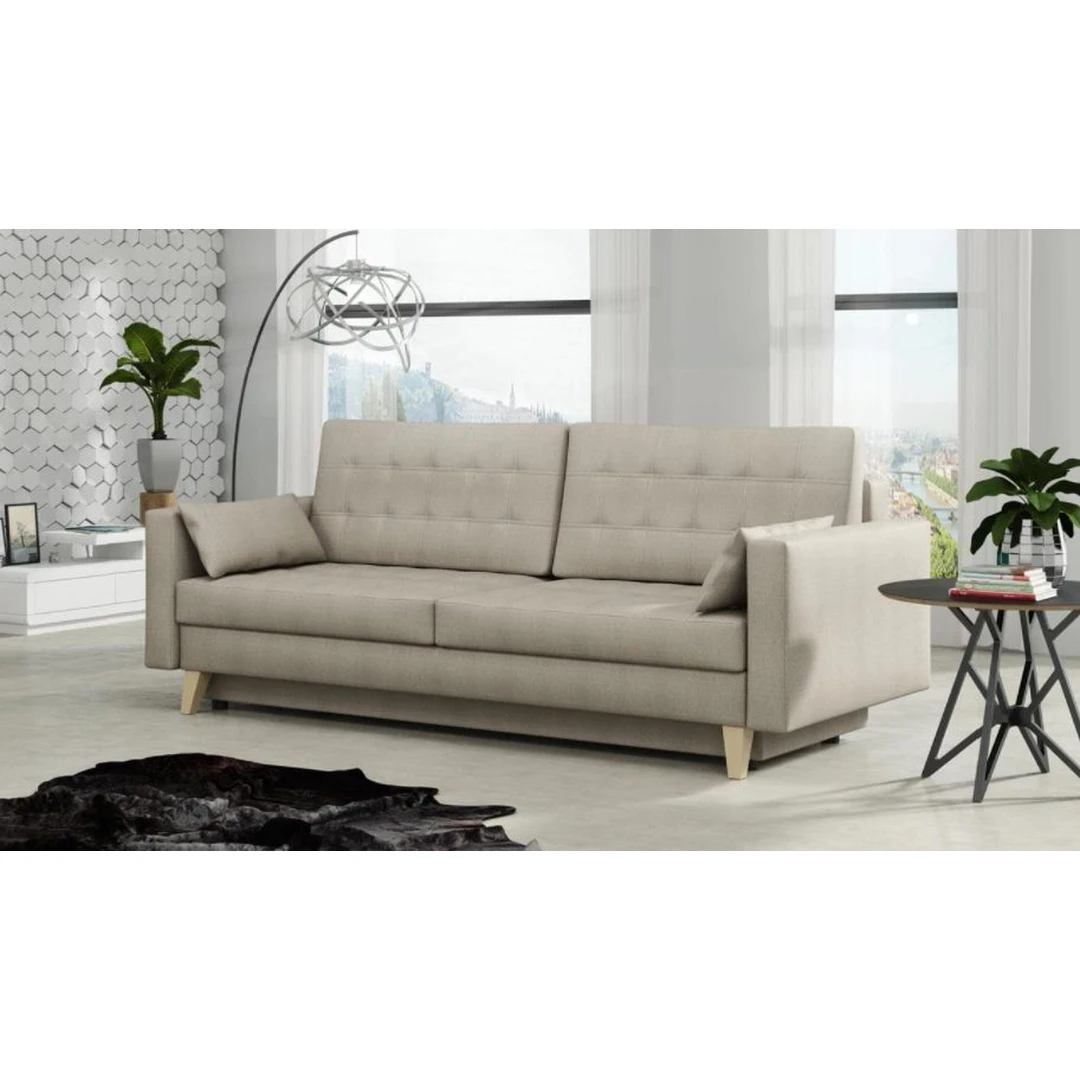 Ergonomiška sofos lova su miegama funkcija – puikus pasirinkimas svetainei