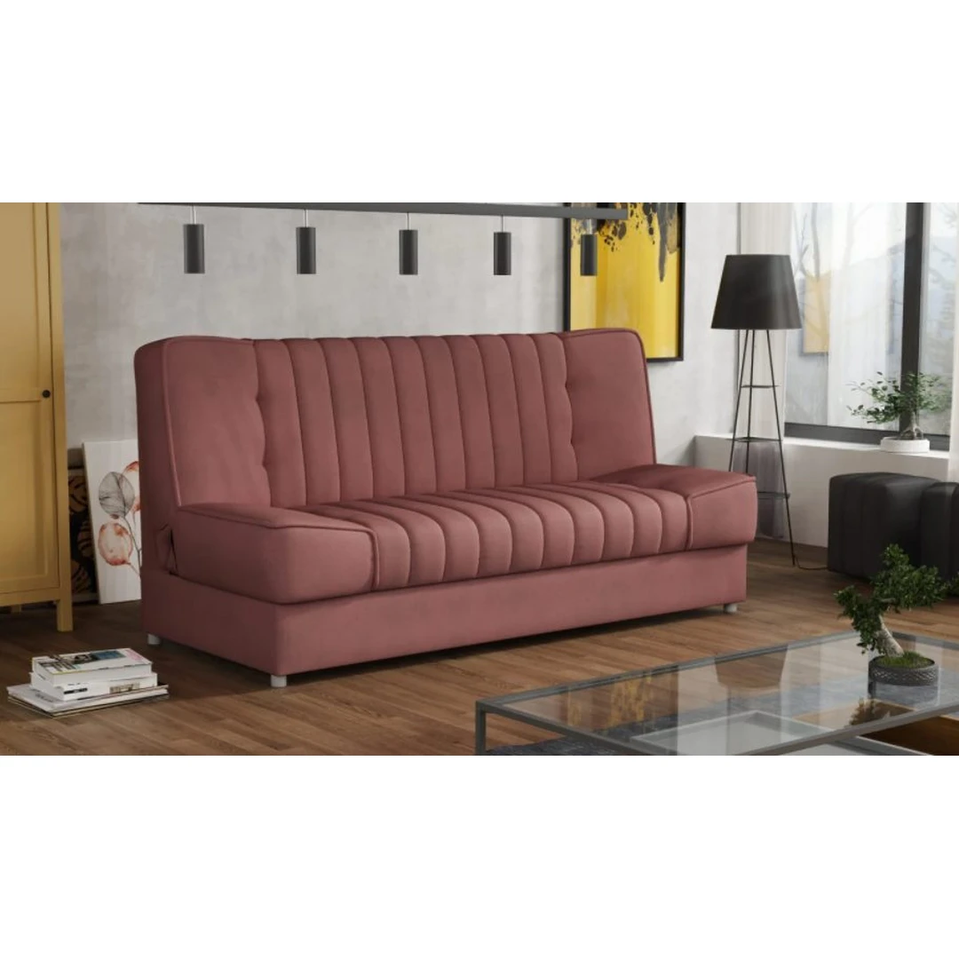 Įvairių spalvų sofos lovos su miegama funkcija