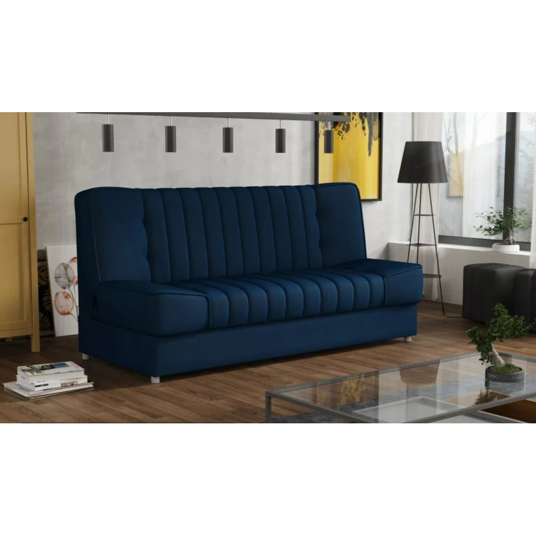 Įvairių spalvų sofos lovos su miegama funkcija