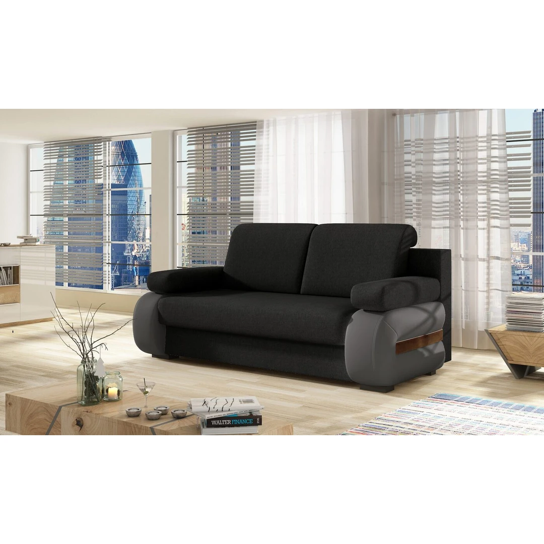 Įvairių spalvų sofos lovos su miegama funkcija