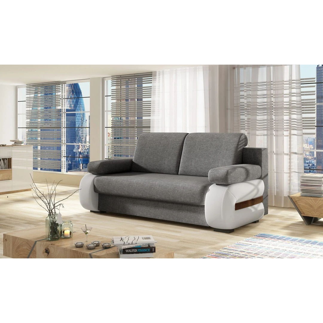 Įvairių spalvų sofos lovos su miegama funkcija