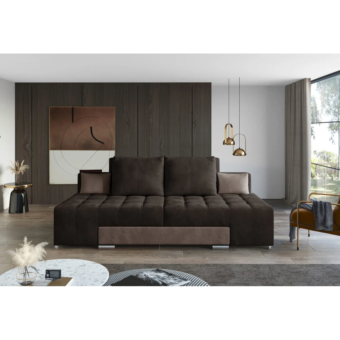 Ergonomiška sofą-lova su miegamąja dalimi