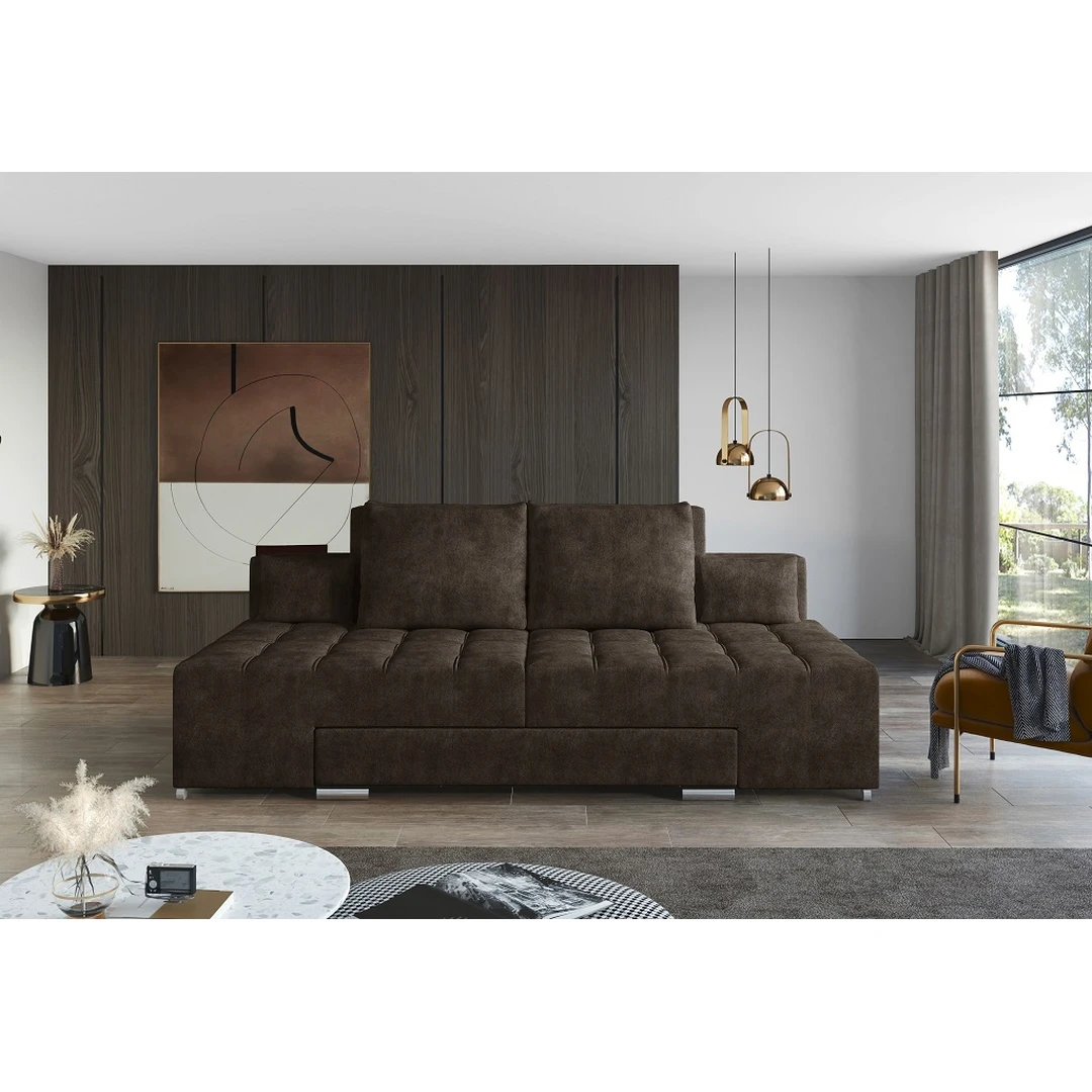 Ergonomiška sofą-lova su miegamąja dalimi