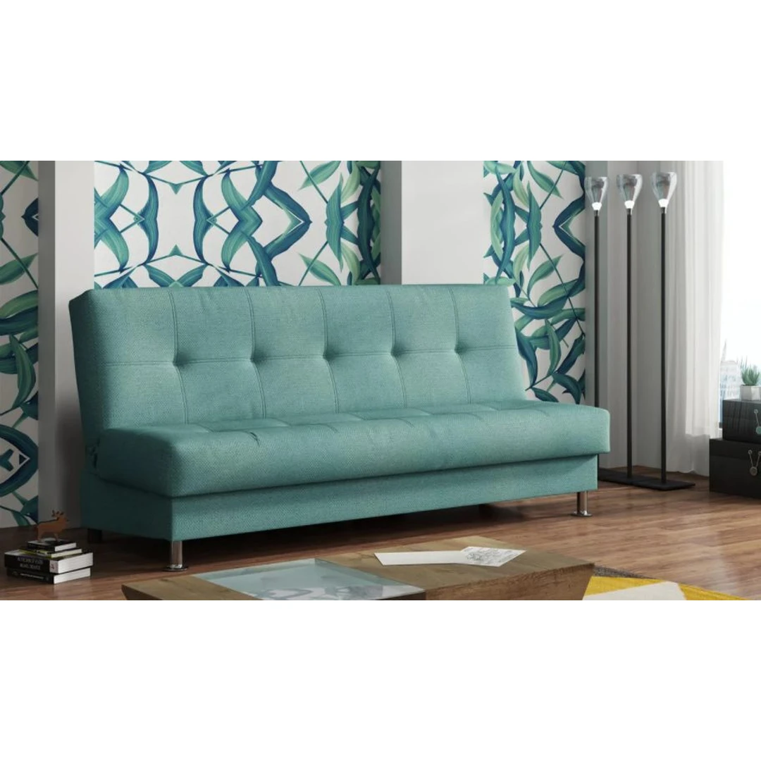 Įvairių spalvų sofos lovos su miegama funkcija