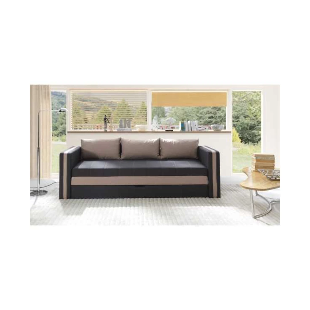 Ergonominė dviaukštė lova su miego funkcija ir patalynės konteineriu