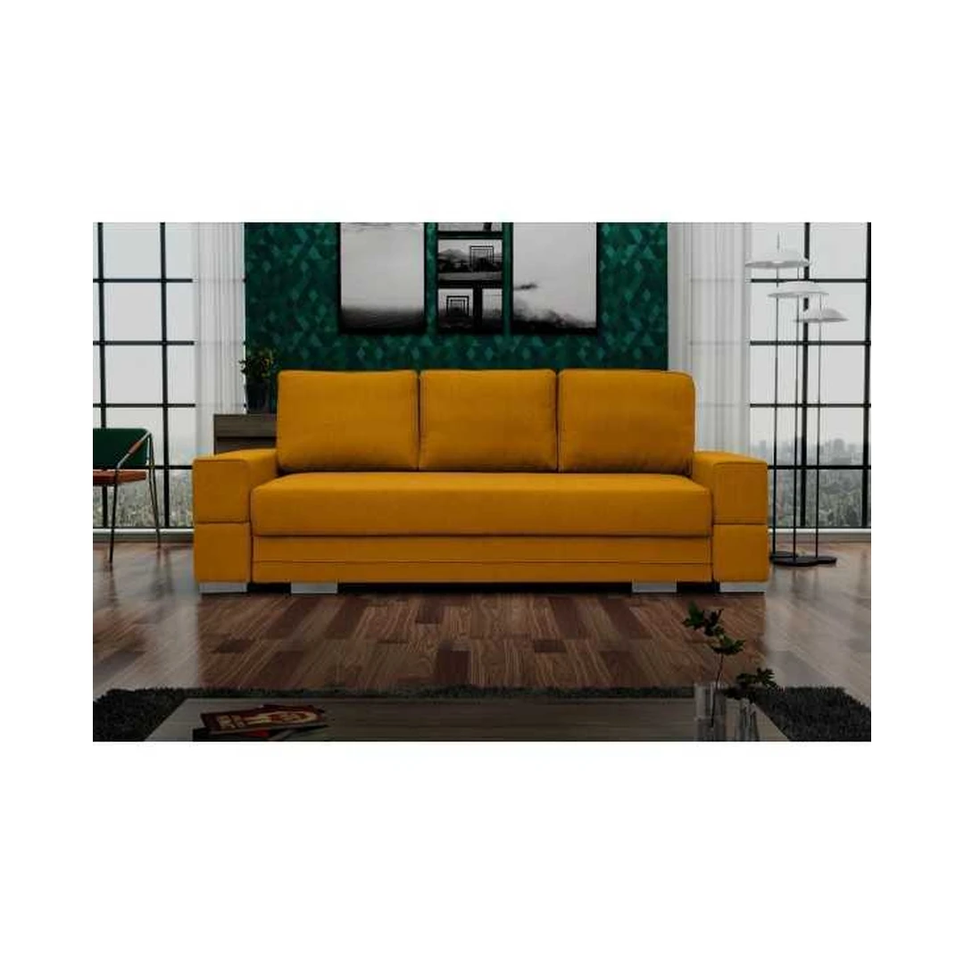 Ergonomiškas miegamasis su miego funkcija ir patalynės konteineriu