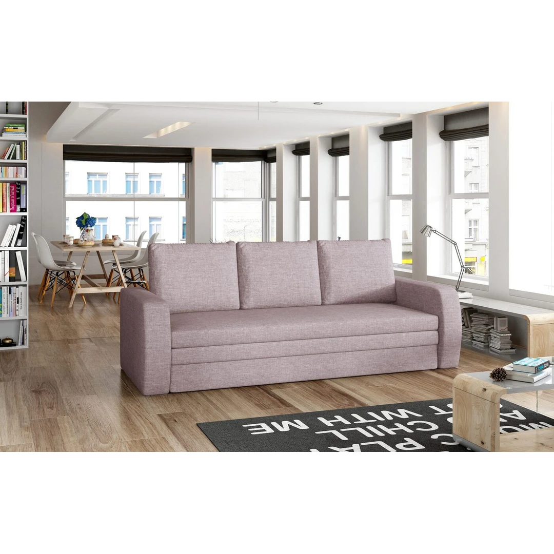 Įvairių spalvų sofos lovos su miegama funkcija