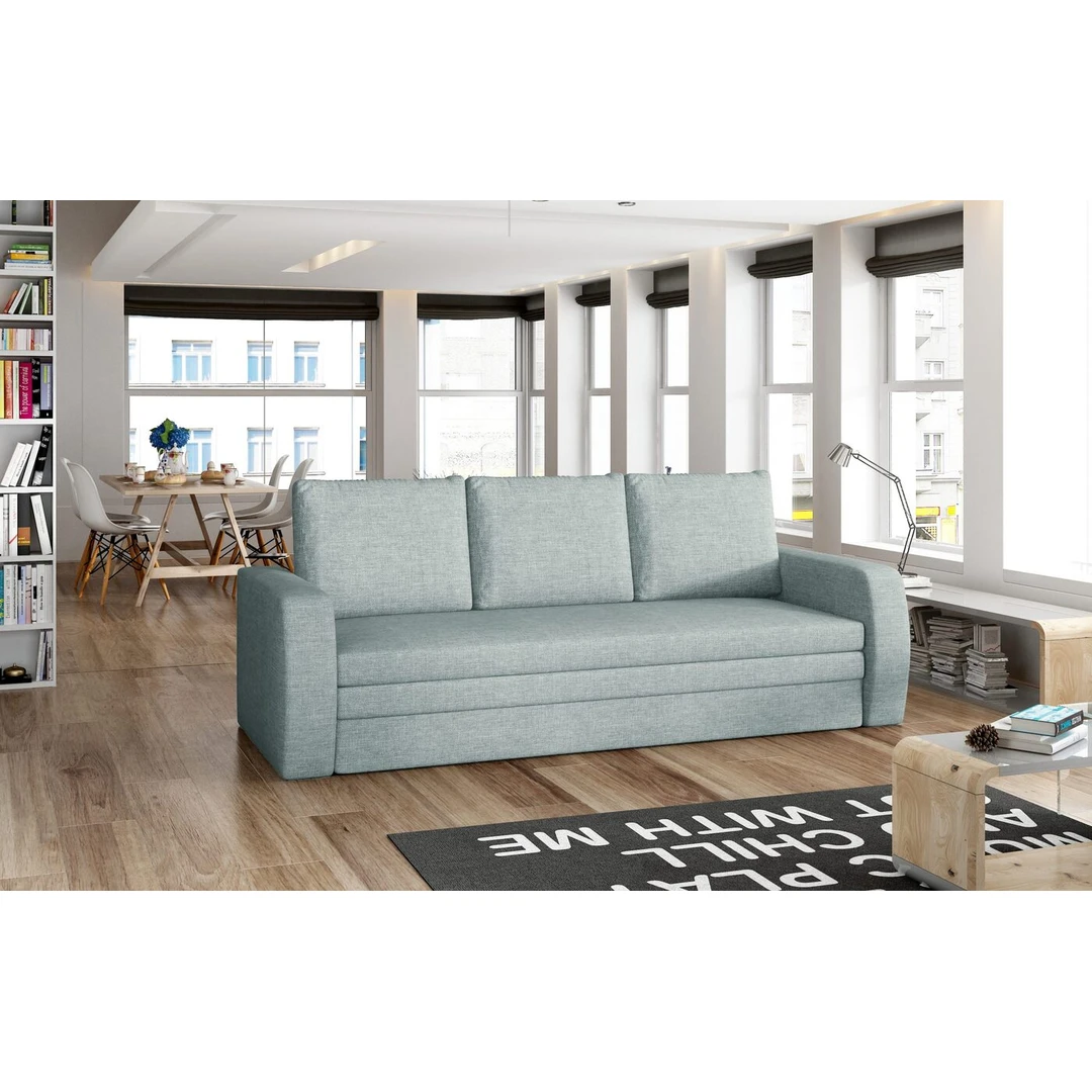 Įvairių spalvų sofos lovos su miegama funkcija