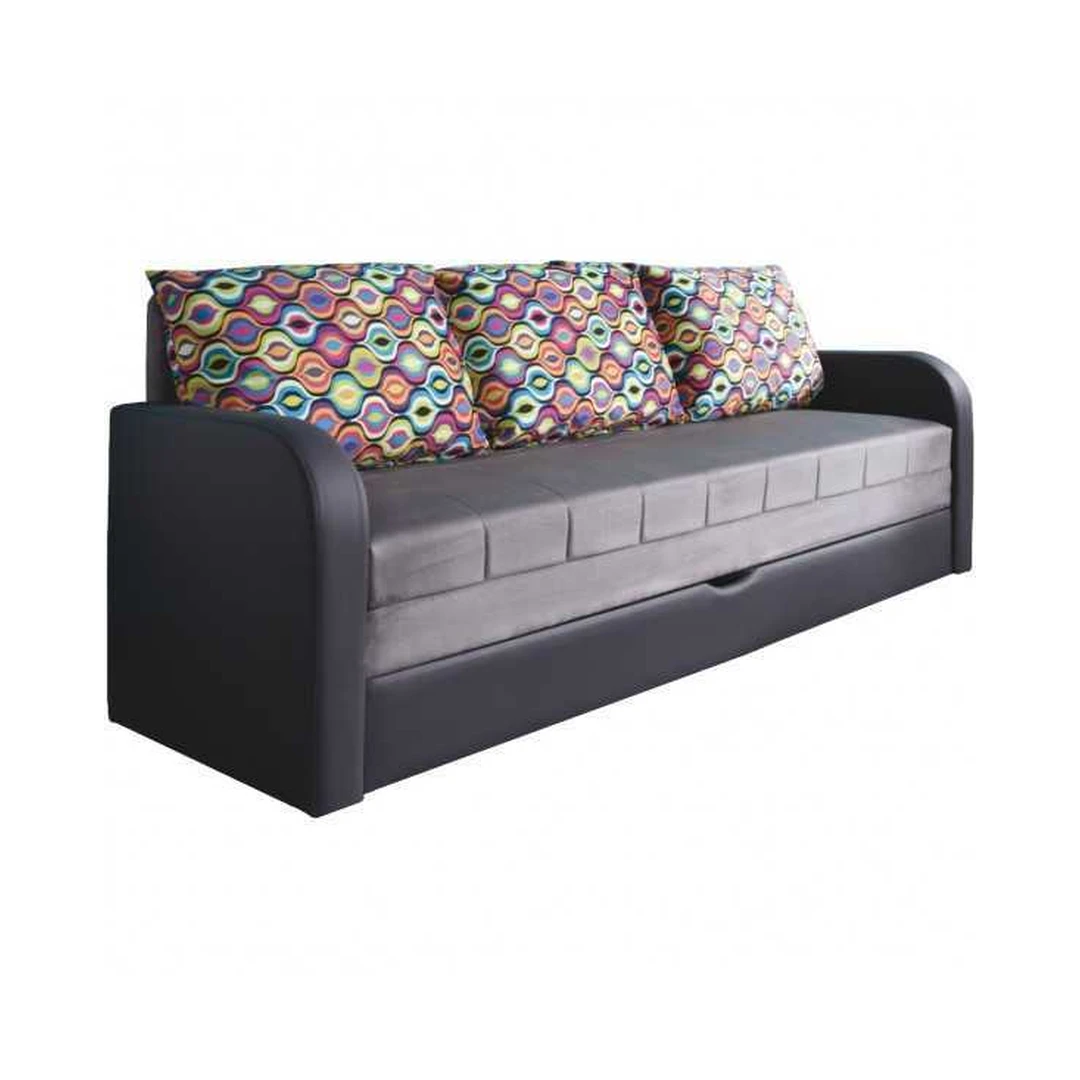 Ergonominė dviaukštė lova su miego funkcija ir patalynės konteineriu