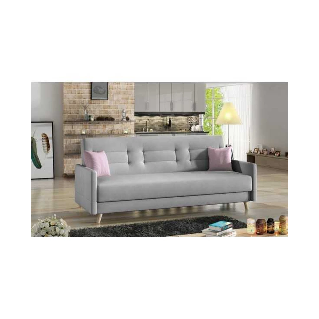 Ergonomiška sofa-lova MM 37 su miegojimo funkcija ir patalynės dėže