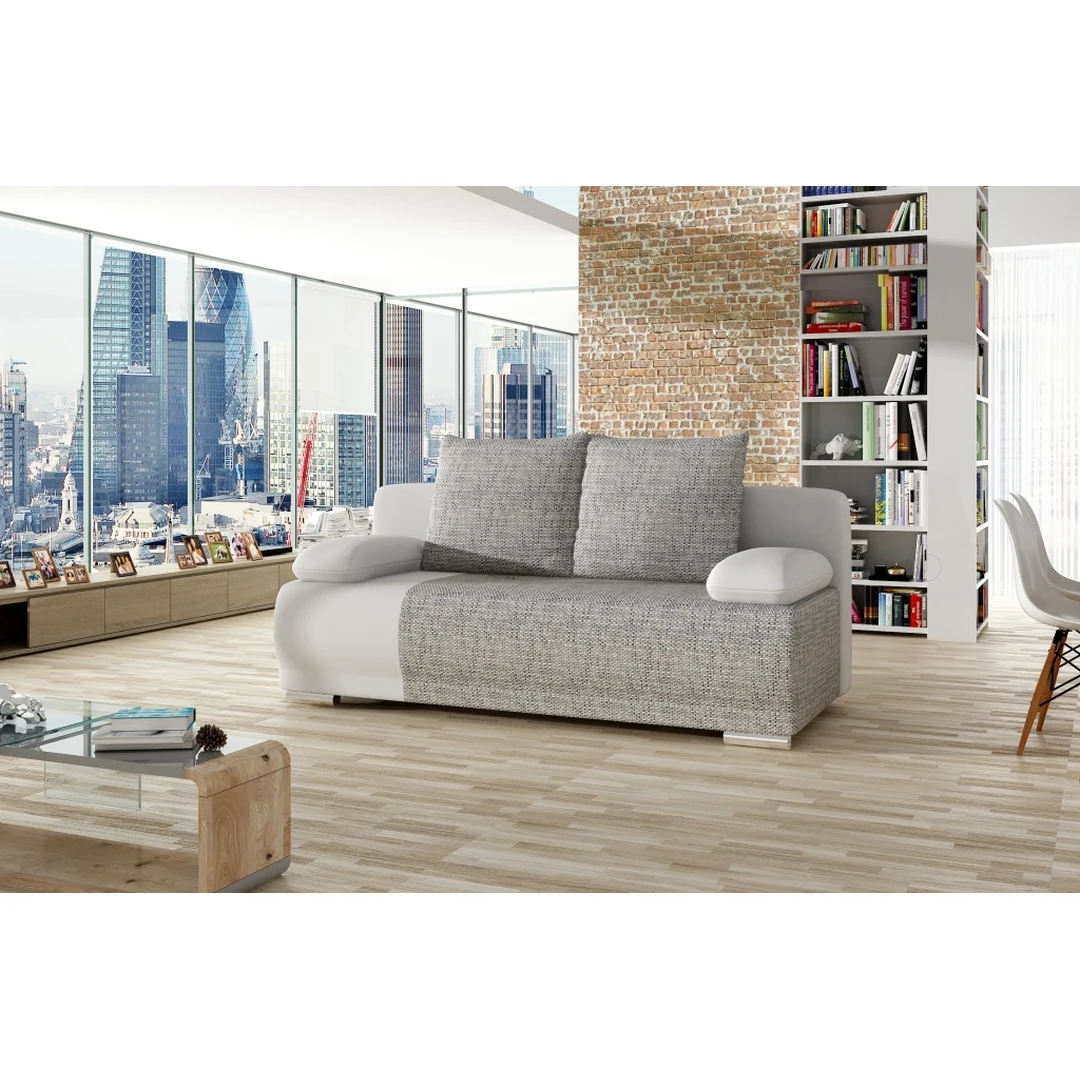 Įvairių spalvų sofos lovos su miegama funkcija