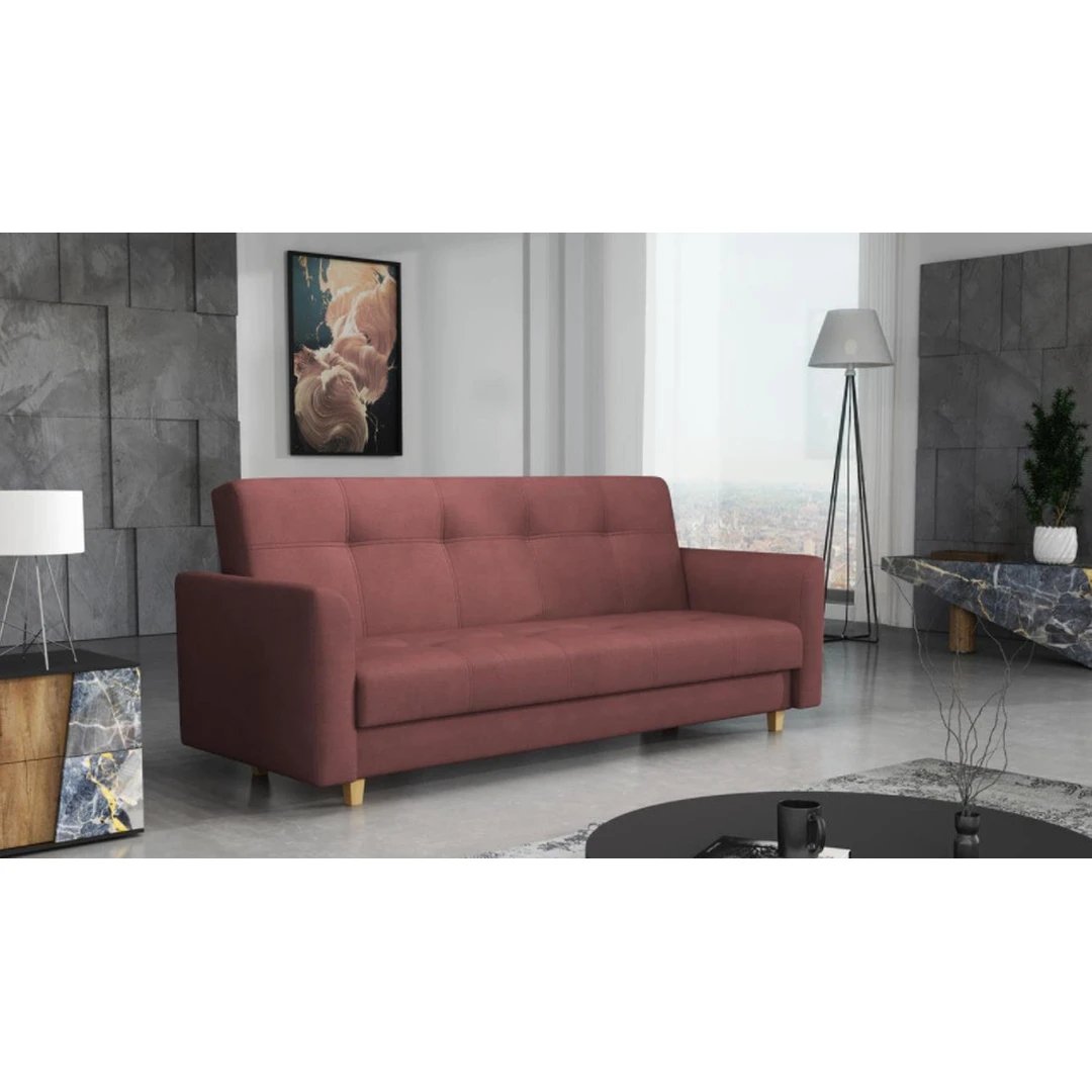 Elegantiška sofos komplektacija miegamajam