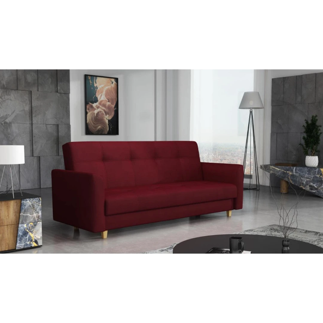 Elegantiška minkšta sofa su atlošu
