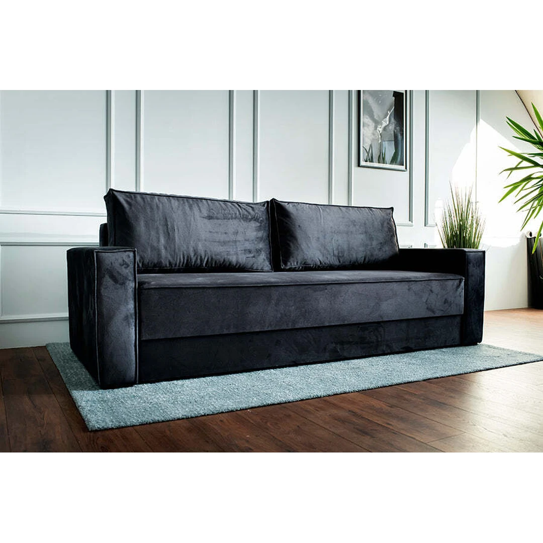 Žinoma! Pateiksiu keletą pavyzdžių, kaip galėtų atrodyti antraštės skelbimams, atsižvelgiant į skirtingus baldų tipus ir jų savybes:  1. **Šiuolaikiška minkšta sofa su atlošu