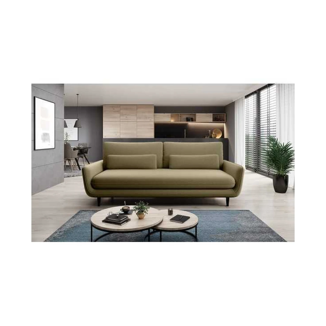 Ergonominė sofos lova su miego funkcija ir konteineriu