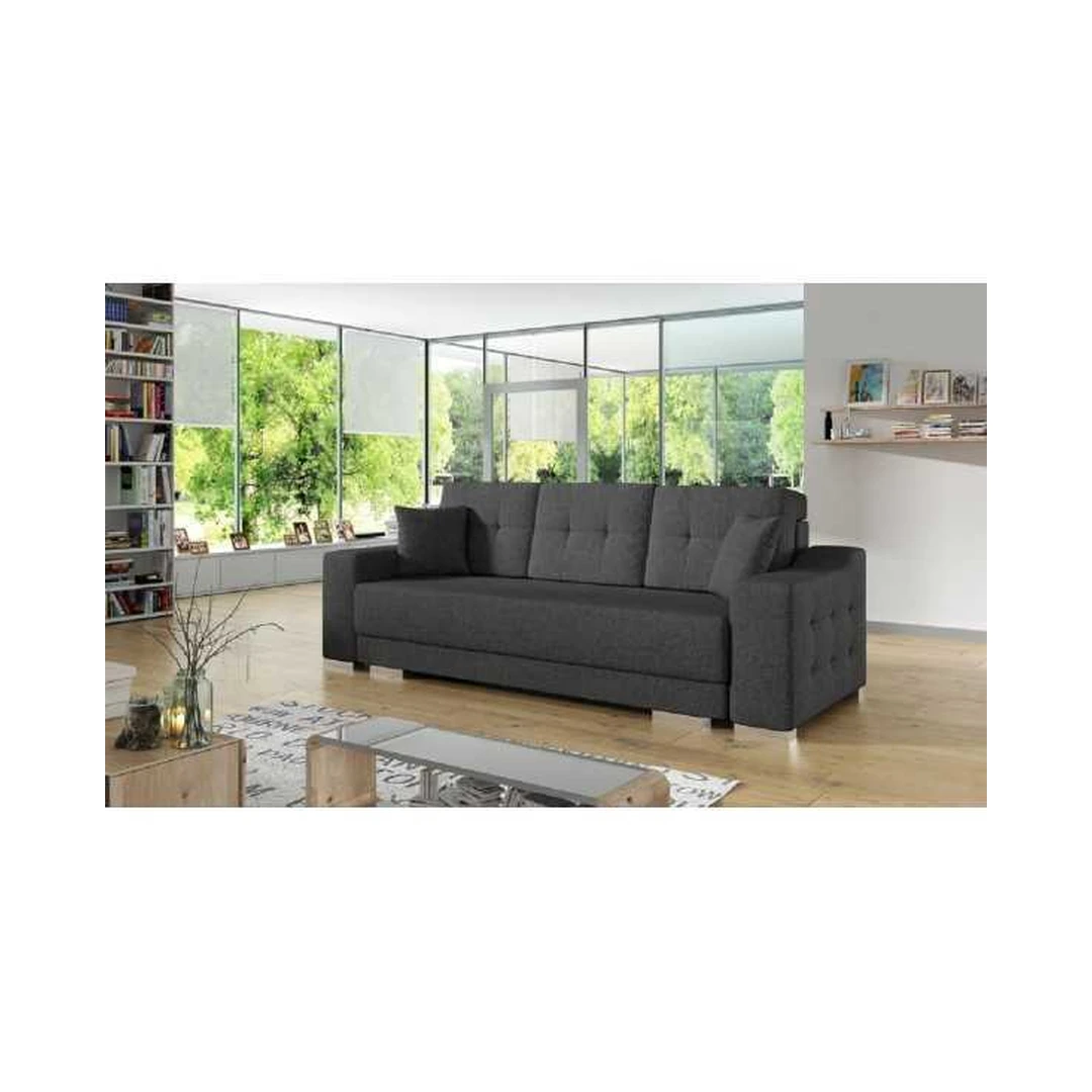 Ergonomiškas miegamasis su miego funkcija ir patalynės konteineriu