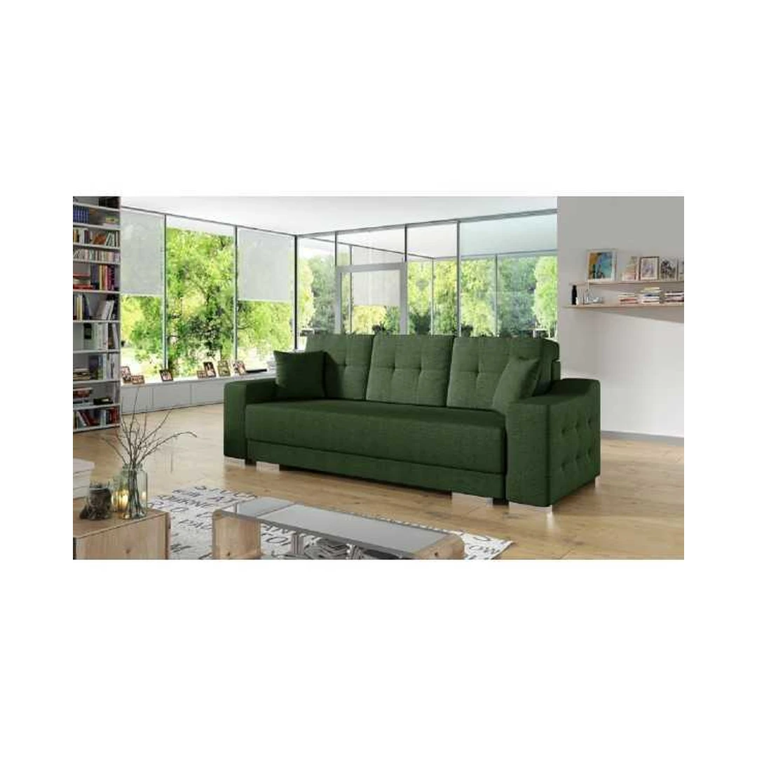 Ergonomiškas miegamasis su miego funkcija ir patalynės konteineriu