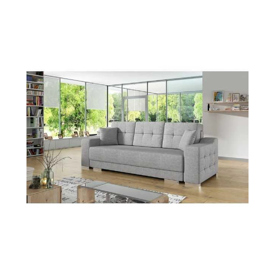 Ergonomiškas miegamasis su miego funkcija ir patalynės konteineriu