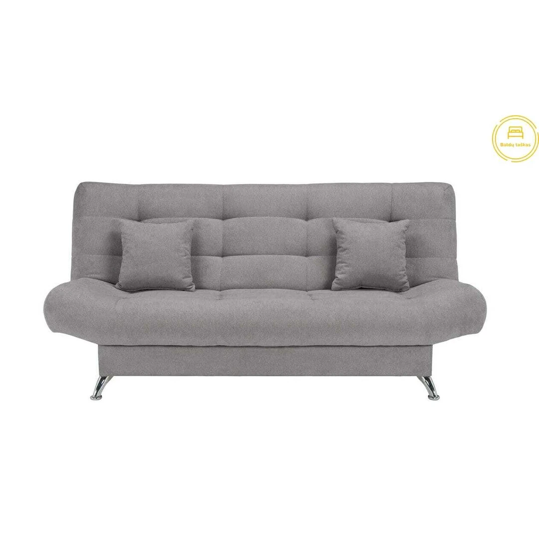 Įvairių spalvų sofos lovos su miegama funkcija