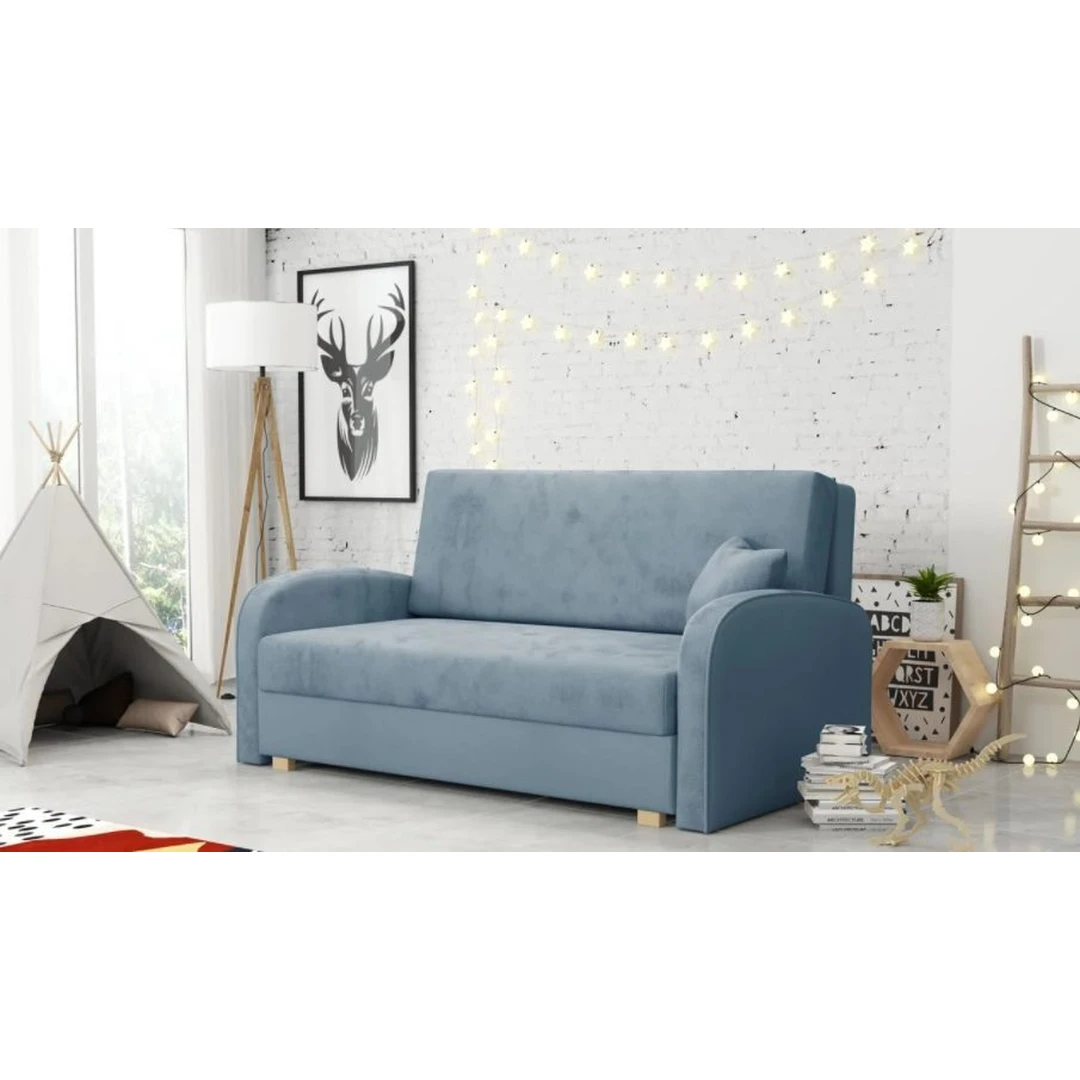 Įvairių spalvų sofos lovos su miegama funkcija