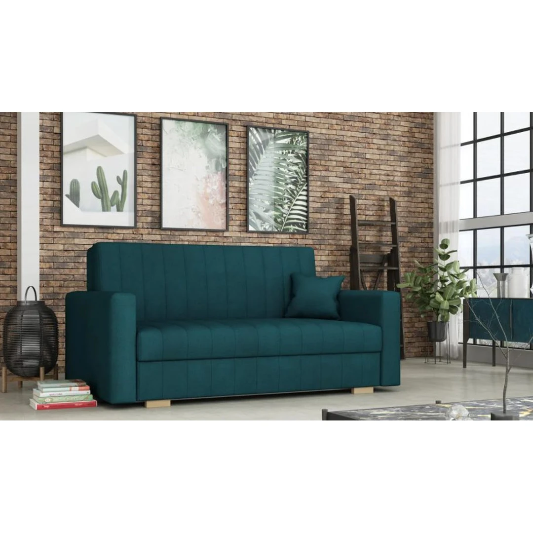 Įvairių spalvų sofos lovos su miegama funkcija