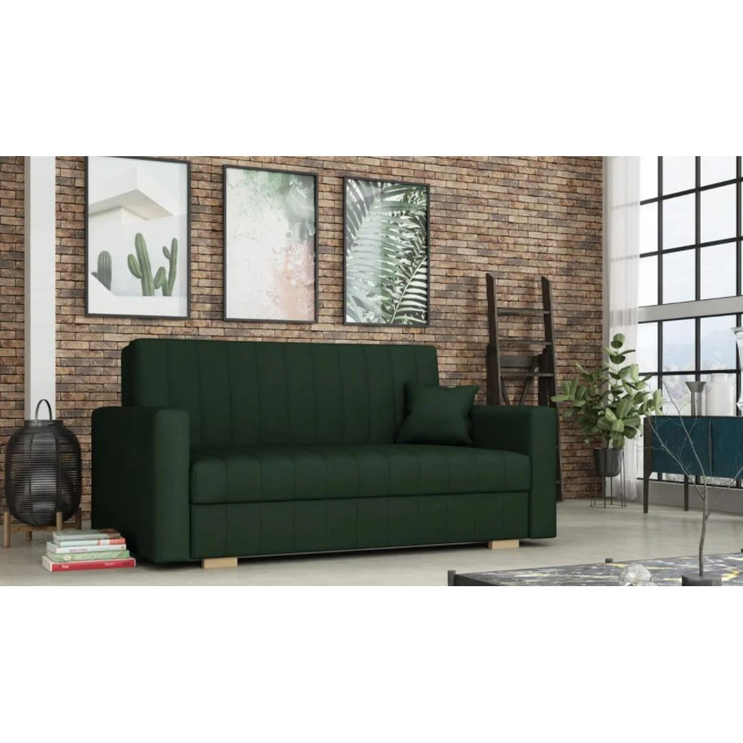 Įvairių spalvų sofos lovos su miegama funkcija