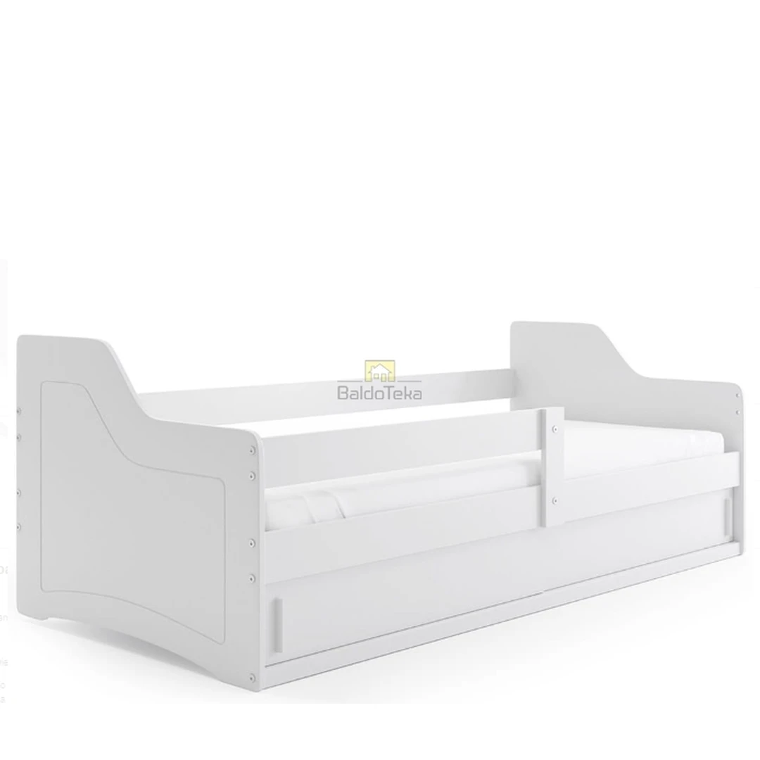 Ergonominis 160x80 cm vaikiškas lovos čiužinys su apsaugine tvorele