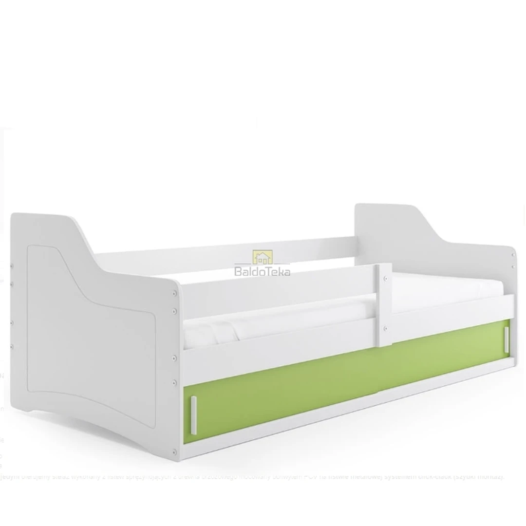 Ergonominis 160x80 cm vaikiškas lovos čiužinys su apsaugine tvorele