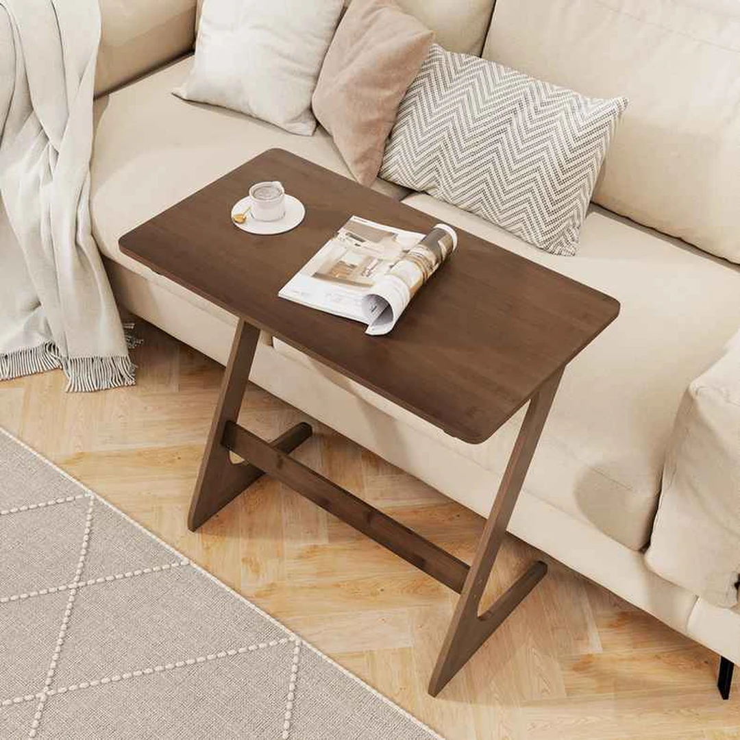 Šoninis staliukas, Z formos, 74,93 × 40,64 × 69,85 cm - Šoniniai staliukai