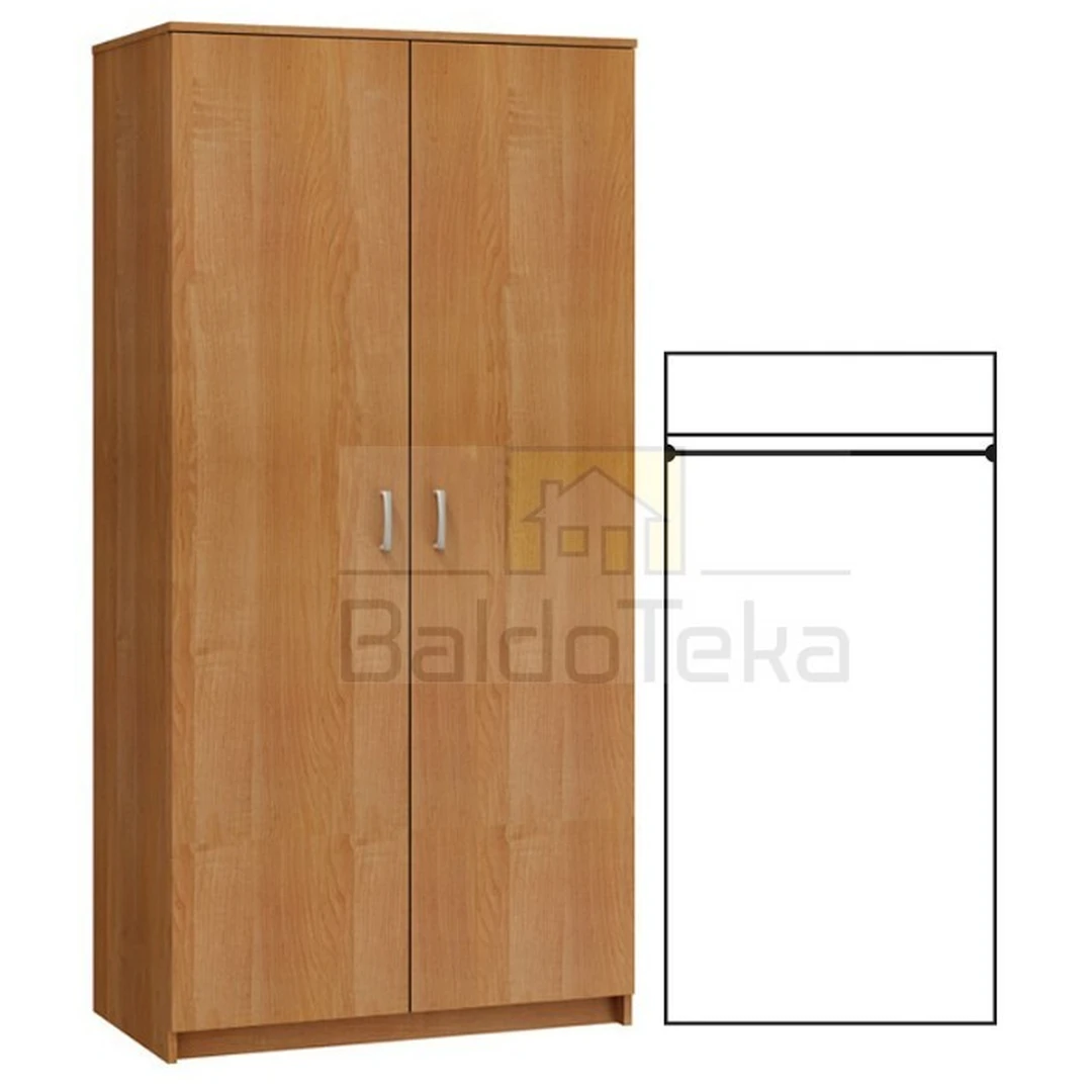 Šviesaus ąžuolo sonoma spalvos miegamojo komplektas