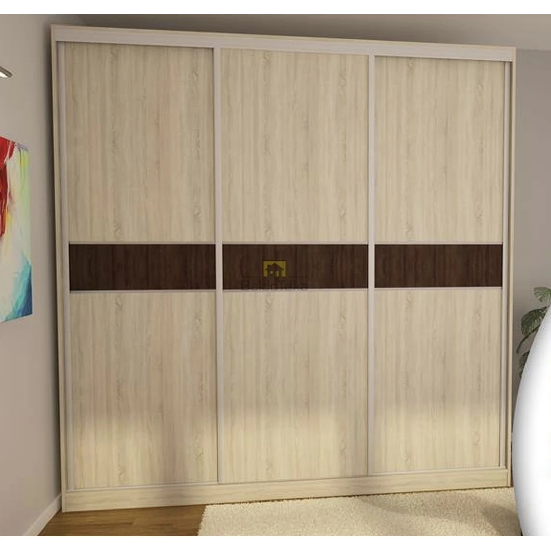 Erdvus 240 cm spintos komplektas šviesaus/tamsaus ąžuolo