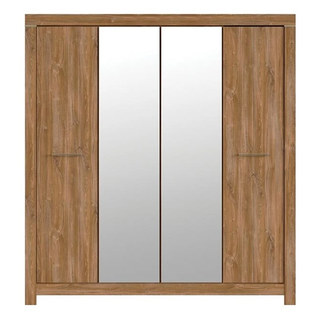 Moderni 4 durų spinta su veidrodžiu – puikus pasirinkimas namams