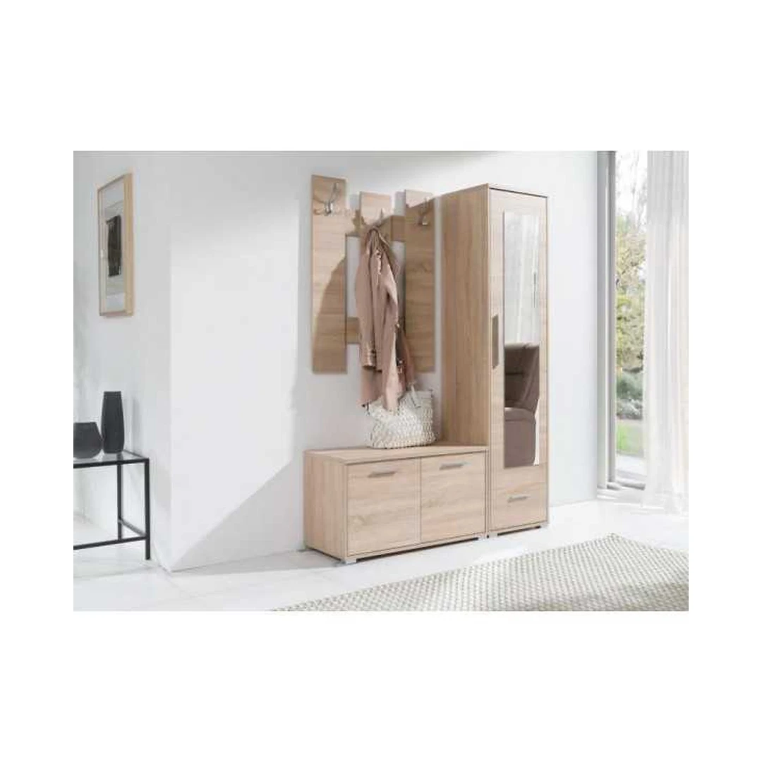 Veidrodžių spintelė Sonomos ąžuolo arba balta