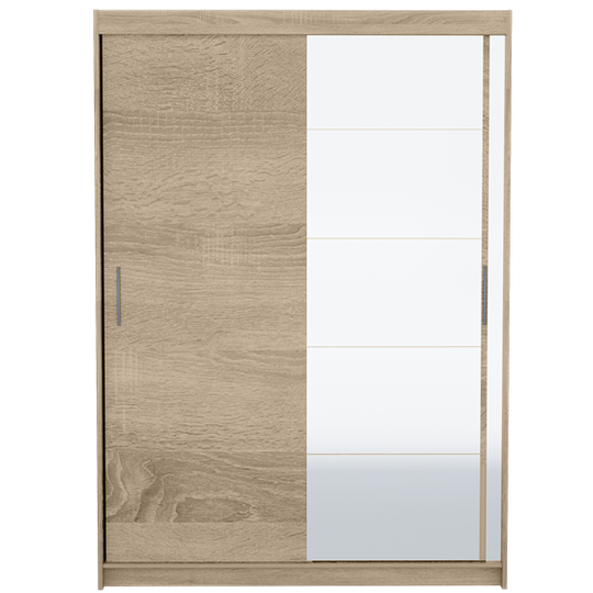 2 stumdomų durų spinta su veidrodžiu