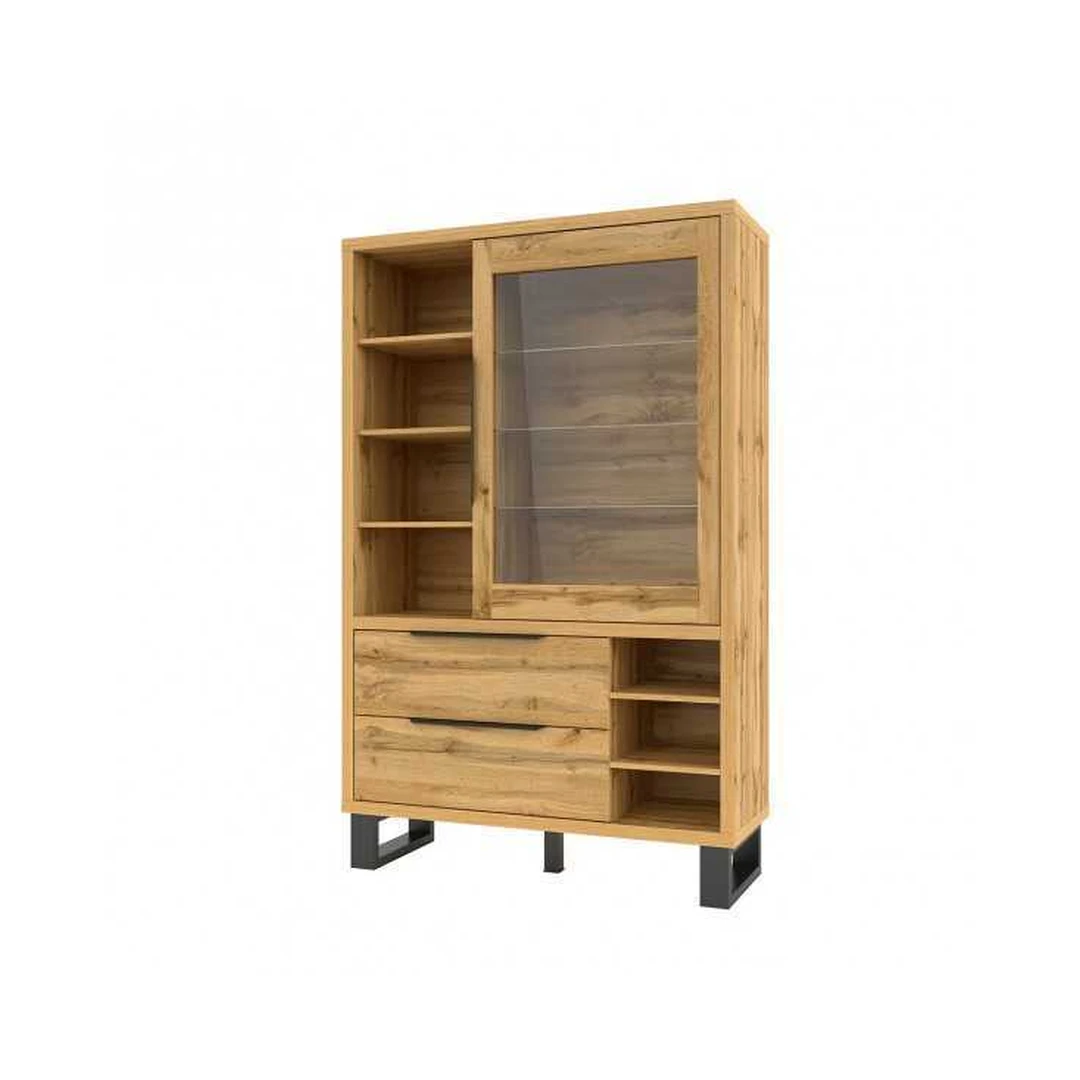 Stilingas spintas Votano ąžuolo spalvos su metalinėm kojelėm