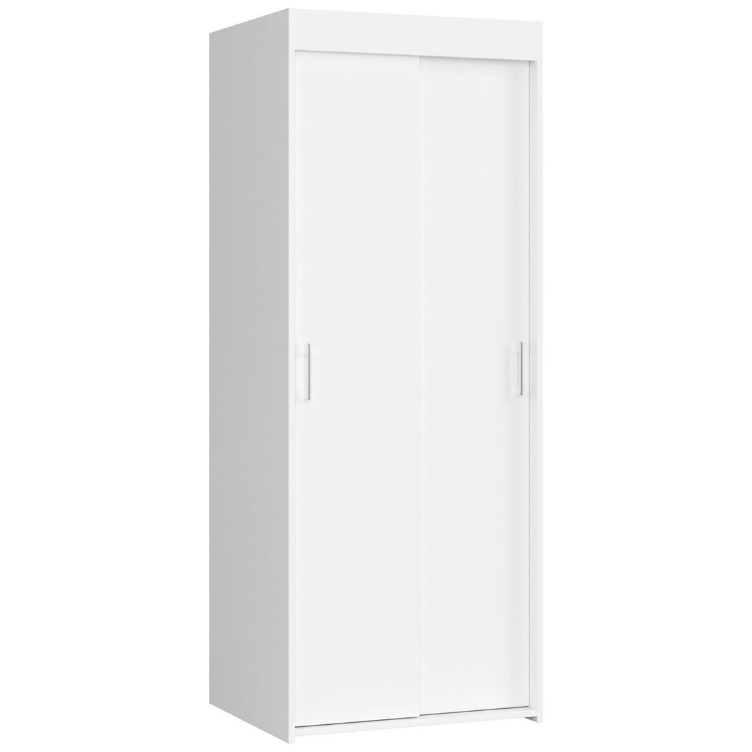 Balta stumdoma spinta – erdvės sprendimas mažiems butams