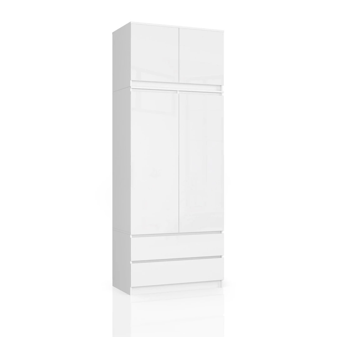 Moderni balta spinta su blizgiu akrilu ir praktišku dizainu