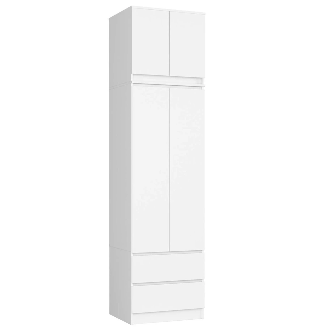 Stygi ir tvarkinga spinta iš laminuotos plokštės su stalčiais