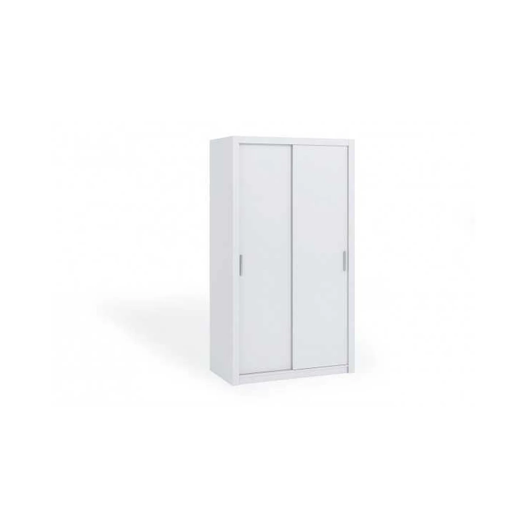 Balta spintelė su stumdomomis durimis, 120x215x62 cm