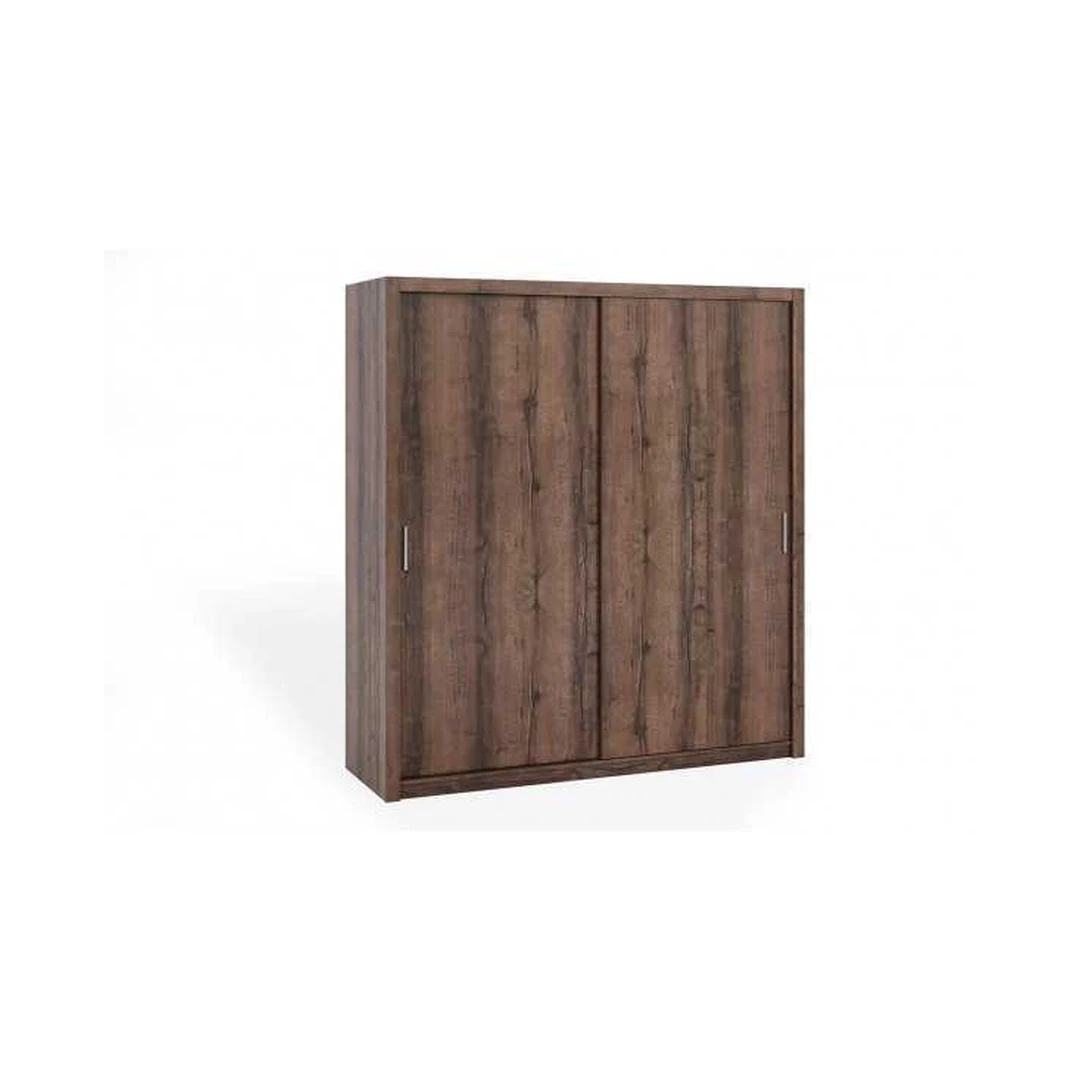 Erdvus 200 cm pločio spintos su stumdomomis durimis