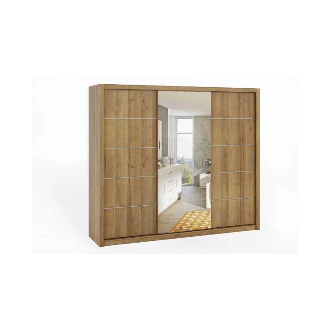 Stilingos stumdomos spintos su veidrodžiu