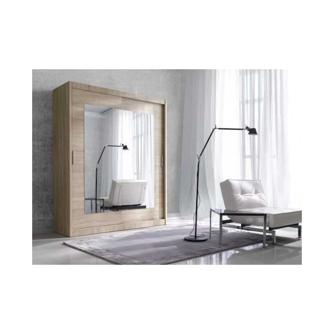 Įspūdinga 180 cm aukščio spinta su veidrodžiais ir LED apšvietimu