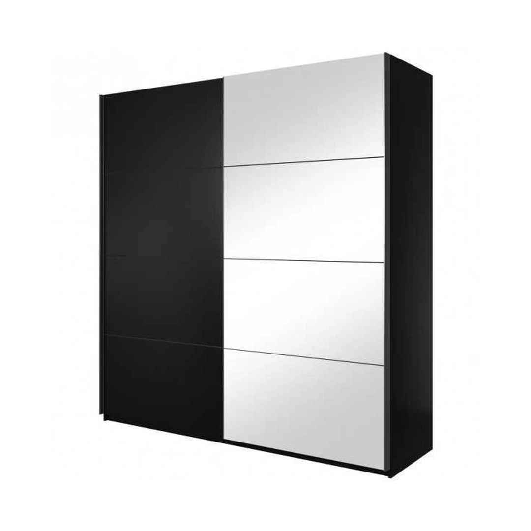 Moderni spinta su stumdomomis durimis ir veidrodžiu