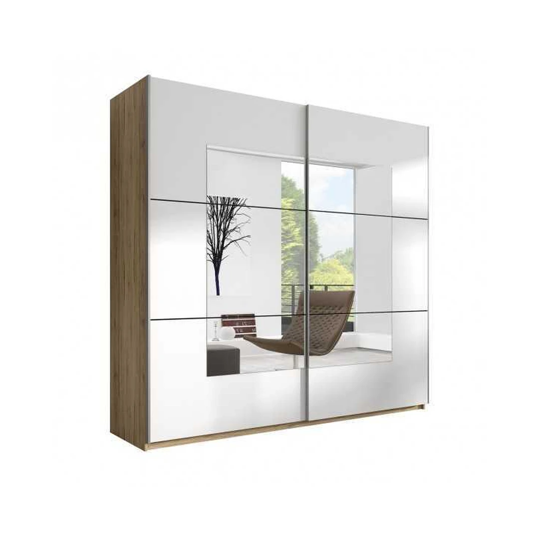 Šviesūs spintos „San Remo“ – erdvūs 221 cm pločio sprendimai