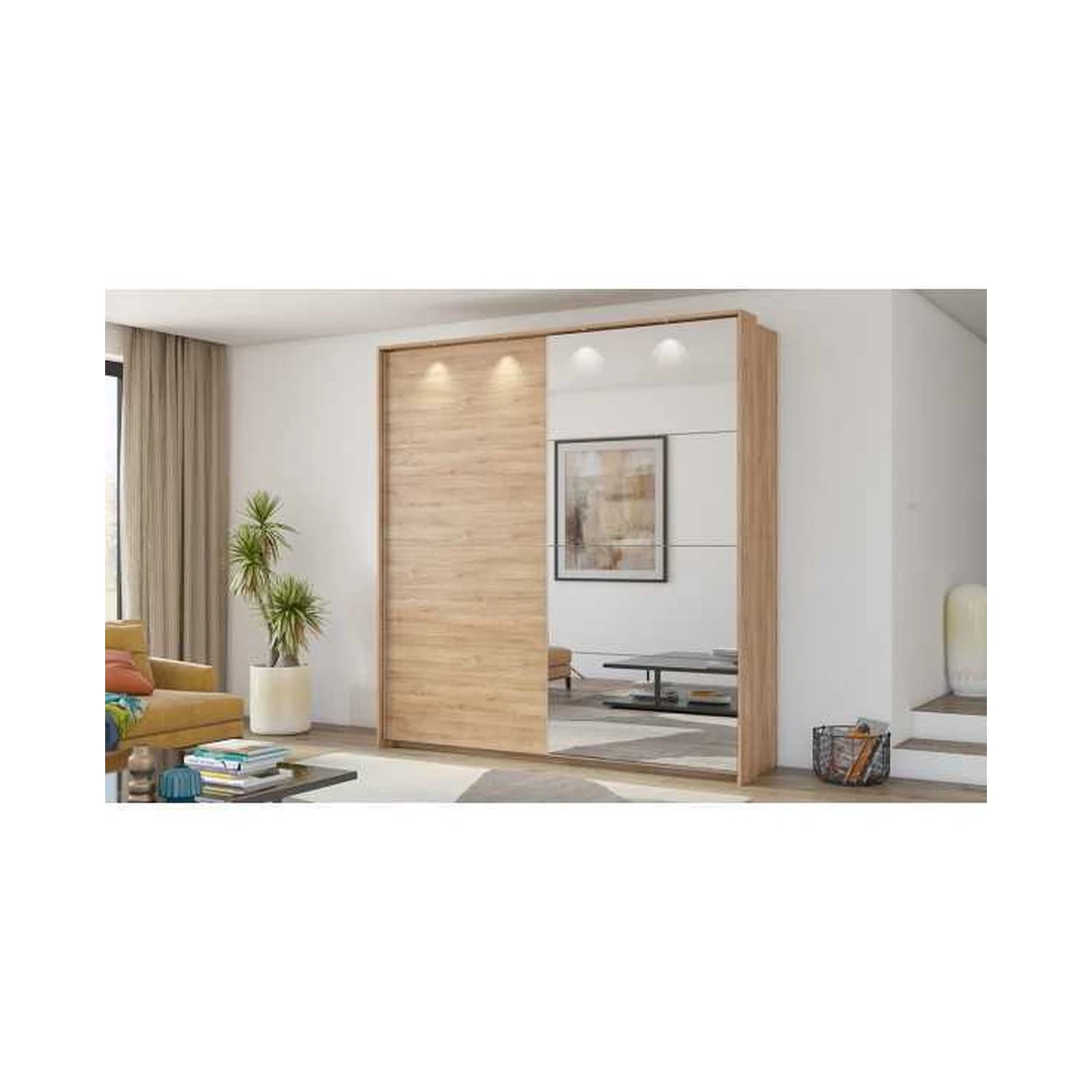 Stumdomos durys Camargue ąžuolo spalvos