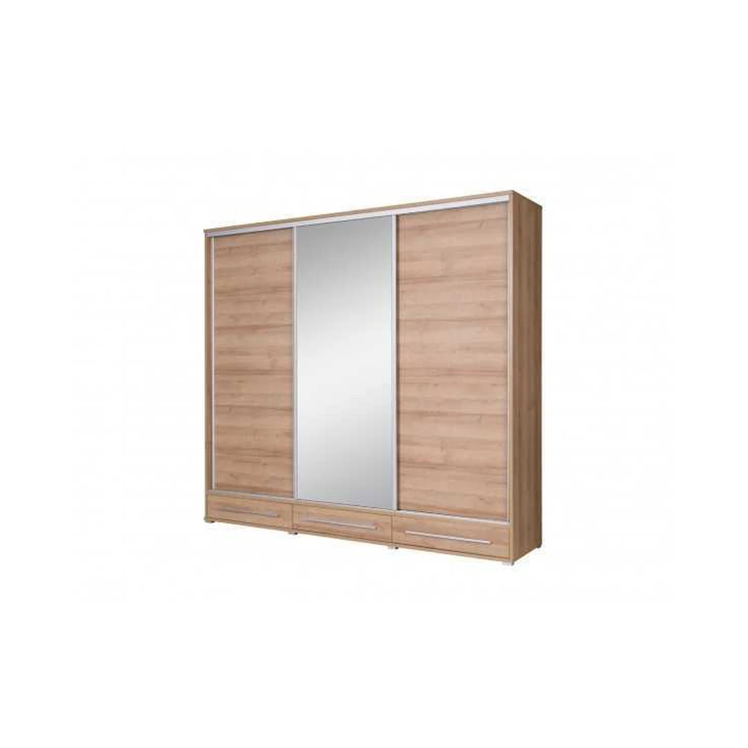 Erdvus spintas su stumdomomis durimis ir LED apšvietimu